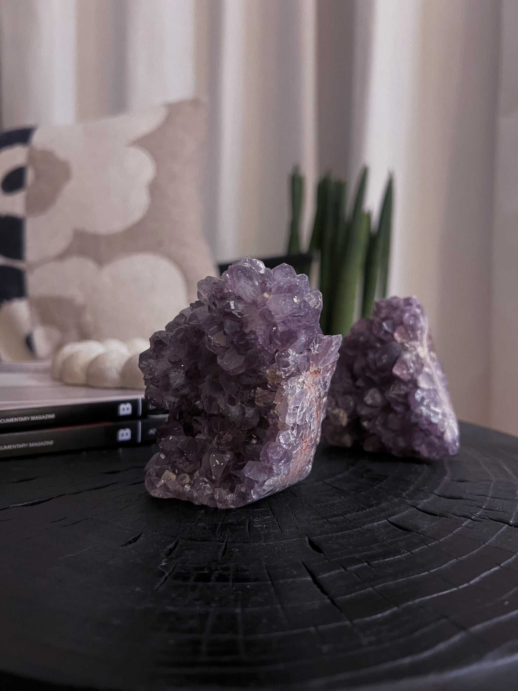 Pink Amethyst Cluster with Quartz