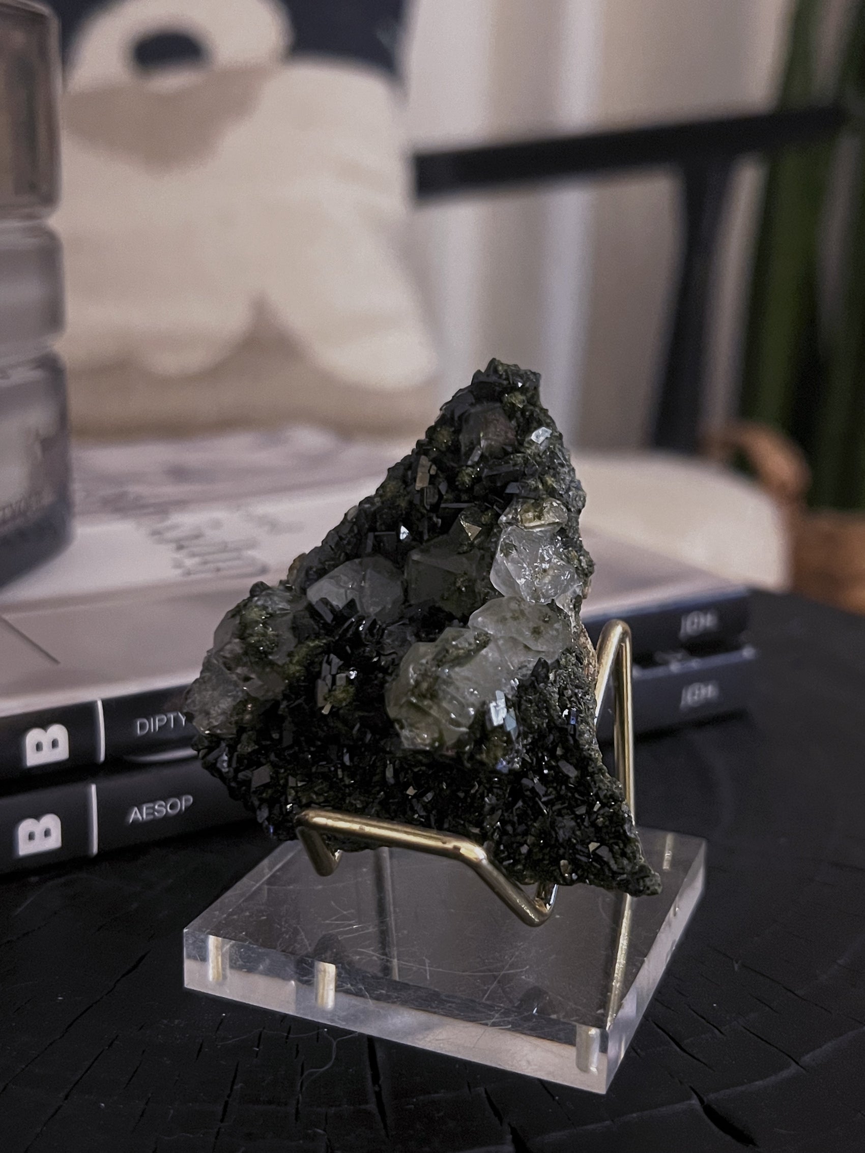 Forest Epidote with Quartz