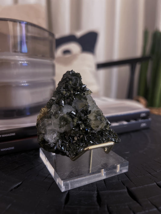 Forest Epidote with Quartz