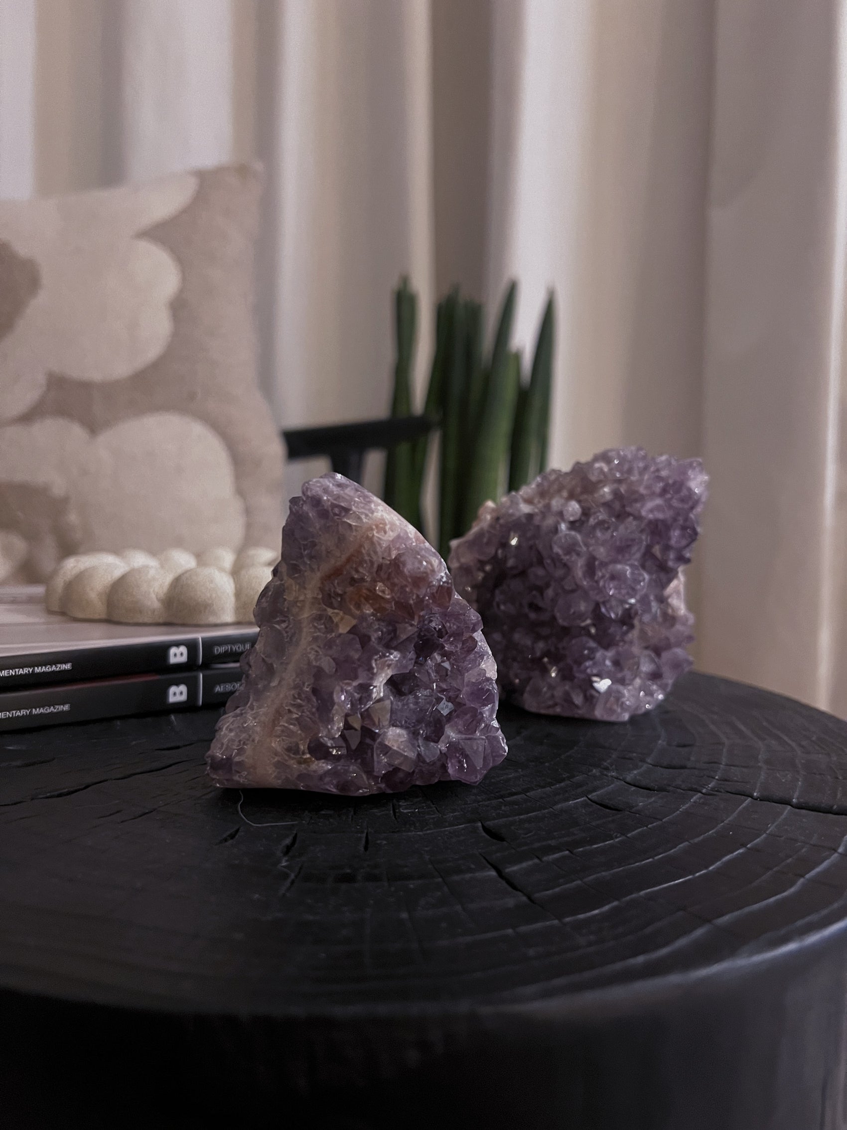 Pink Amethyst Cluster with Quartz