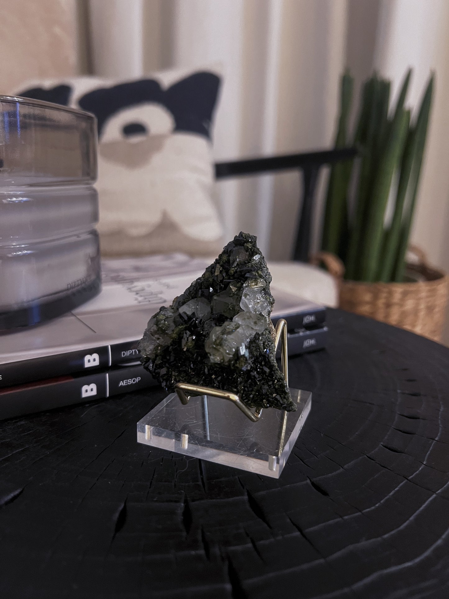 Forest Epidote with Quartz