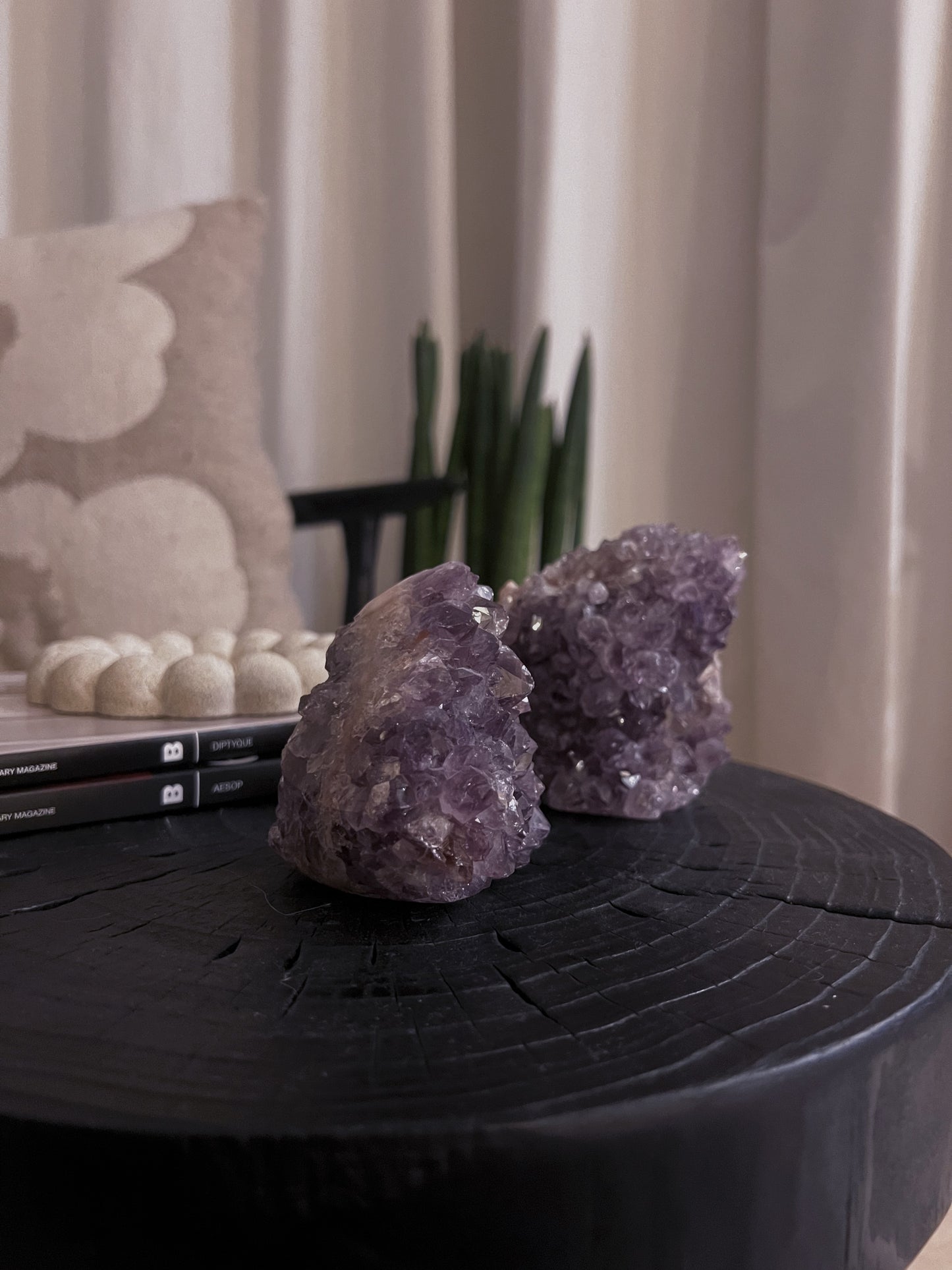 Pink Amethyst Cluster with Quartz