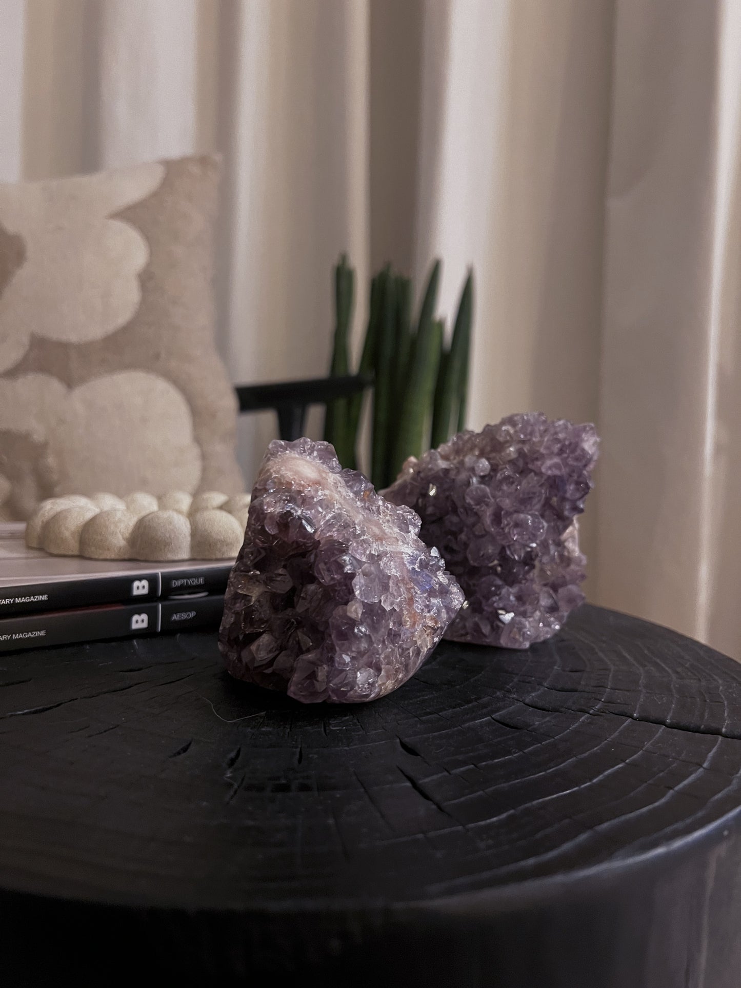 Pink Amethyst Cluster with Quartz