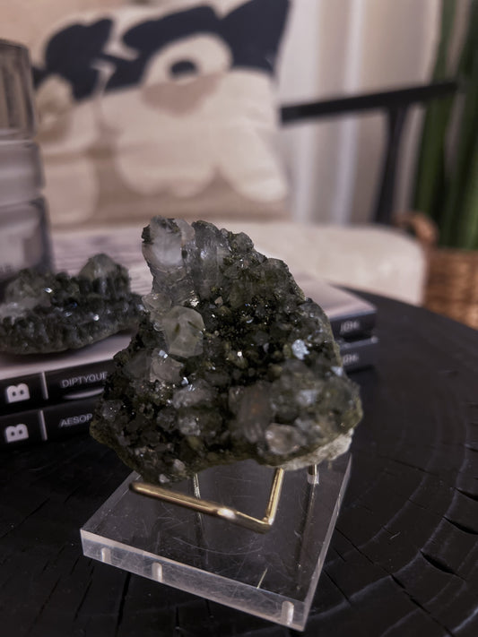 Forest Epidote with Quartz