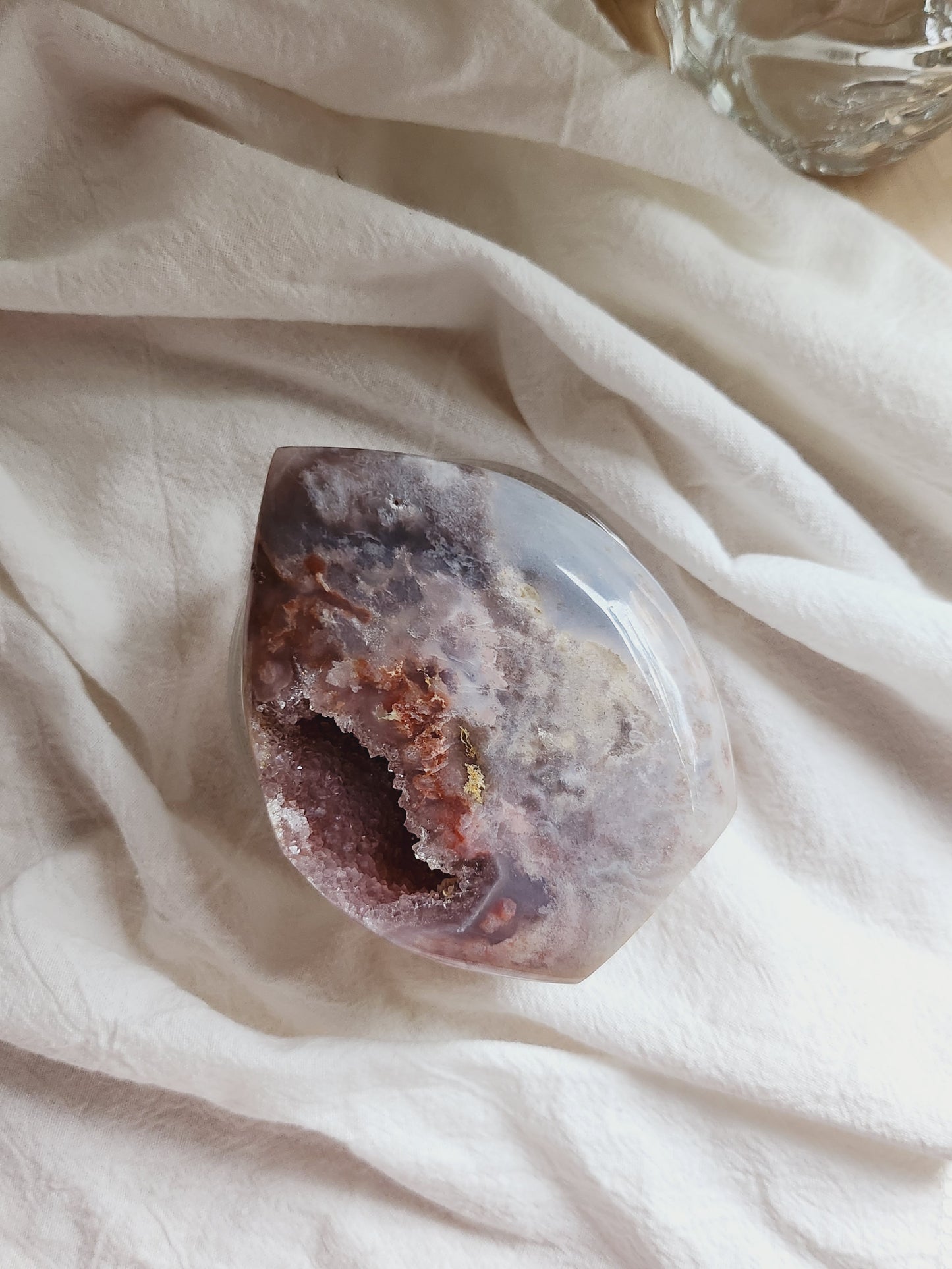 Druzy Agate Flame