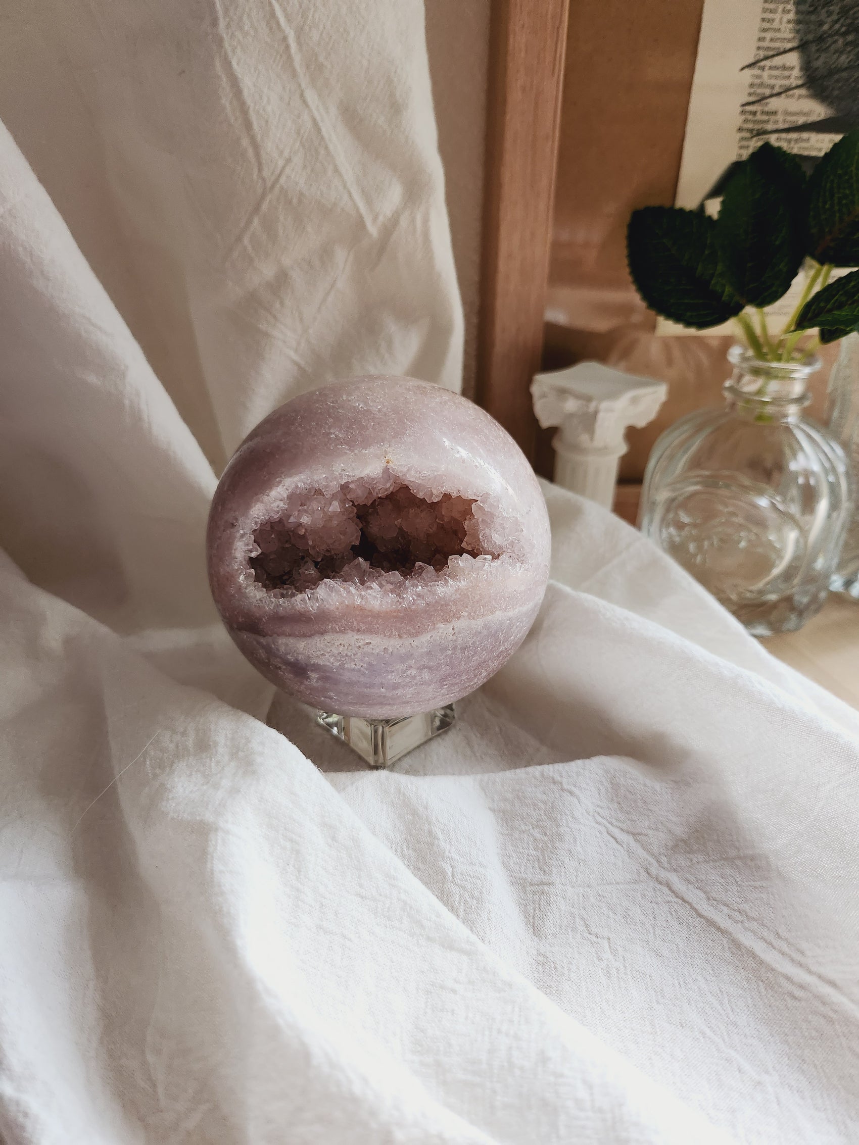 Pink Amethyst Sphere (Medium)