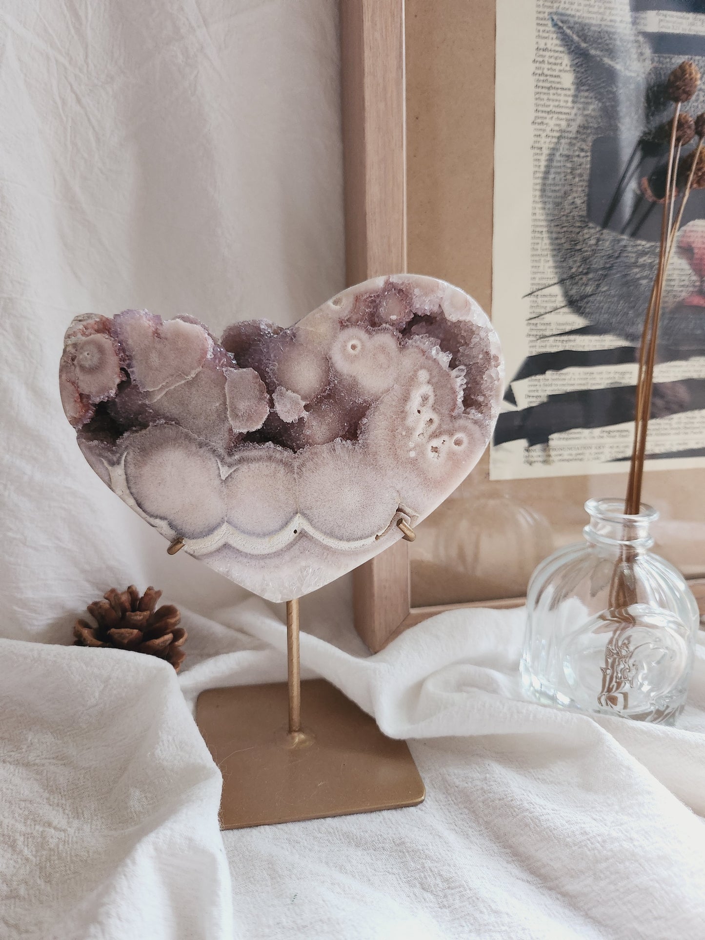 Pink Amethyst Heart