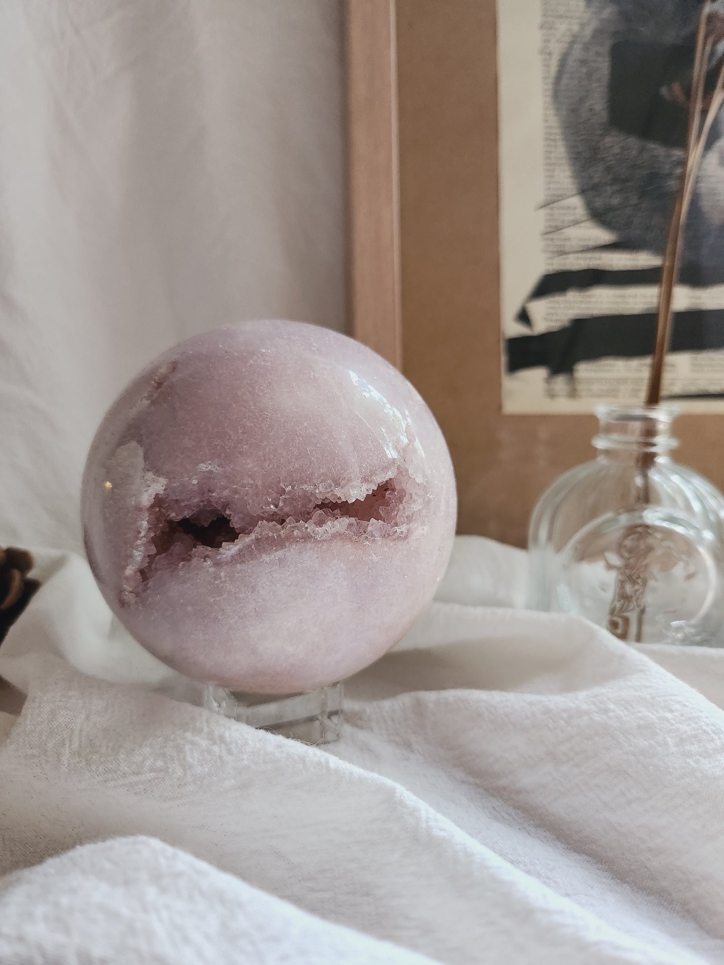 Pink Amethyst Sphere (Large)