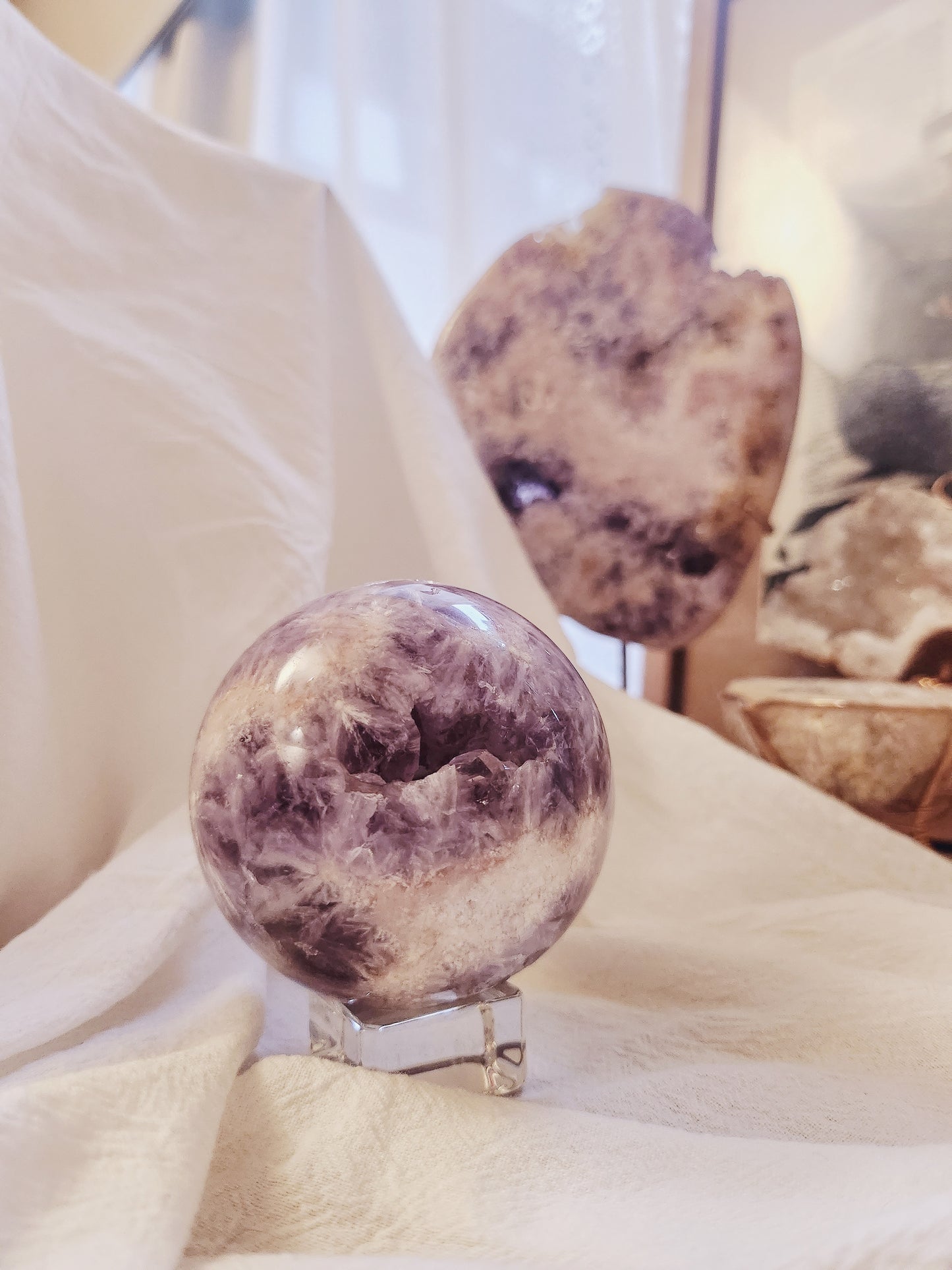 Pink Amethyst Sphere