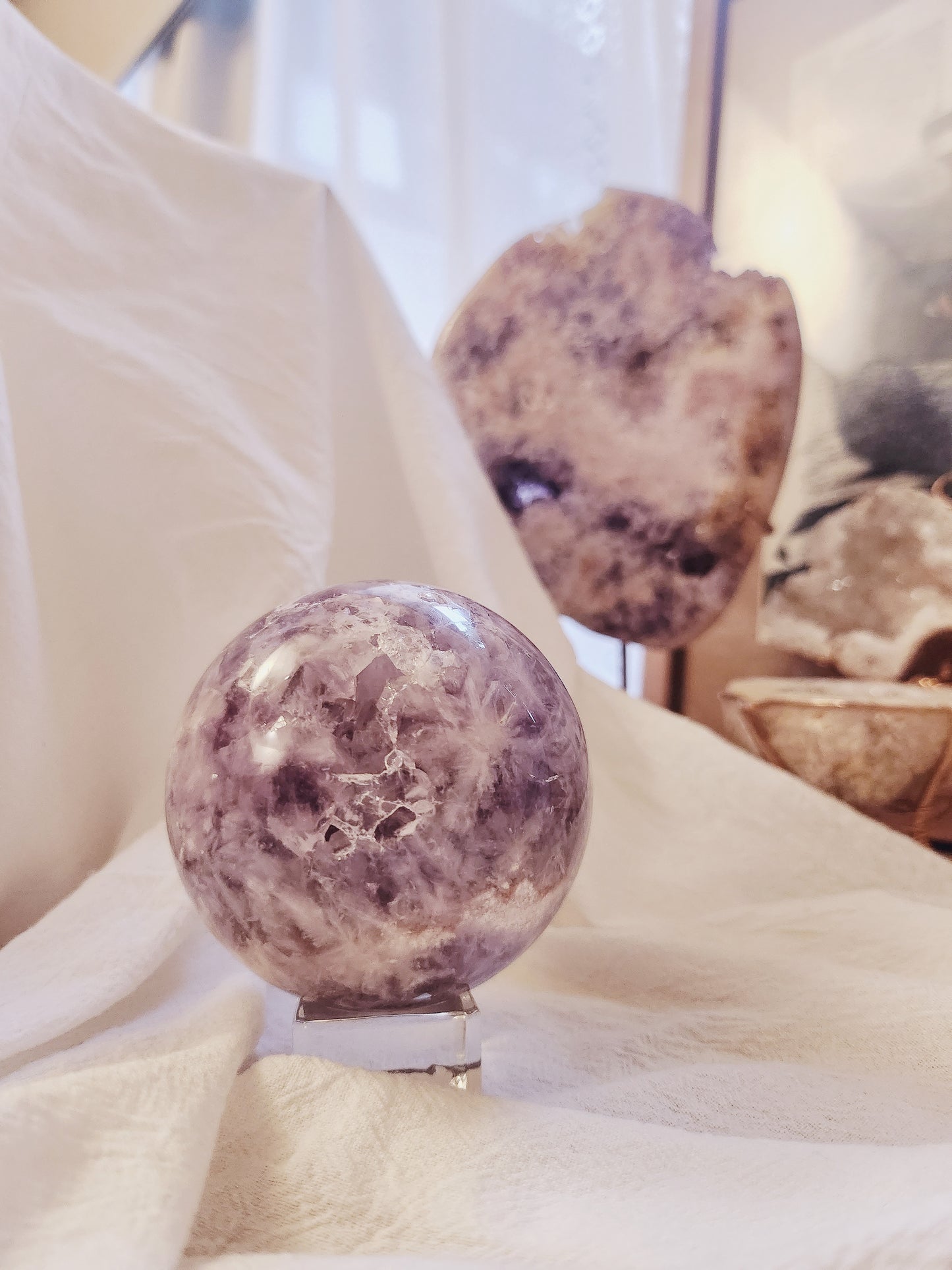 Pink Amethyst Sphere