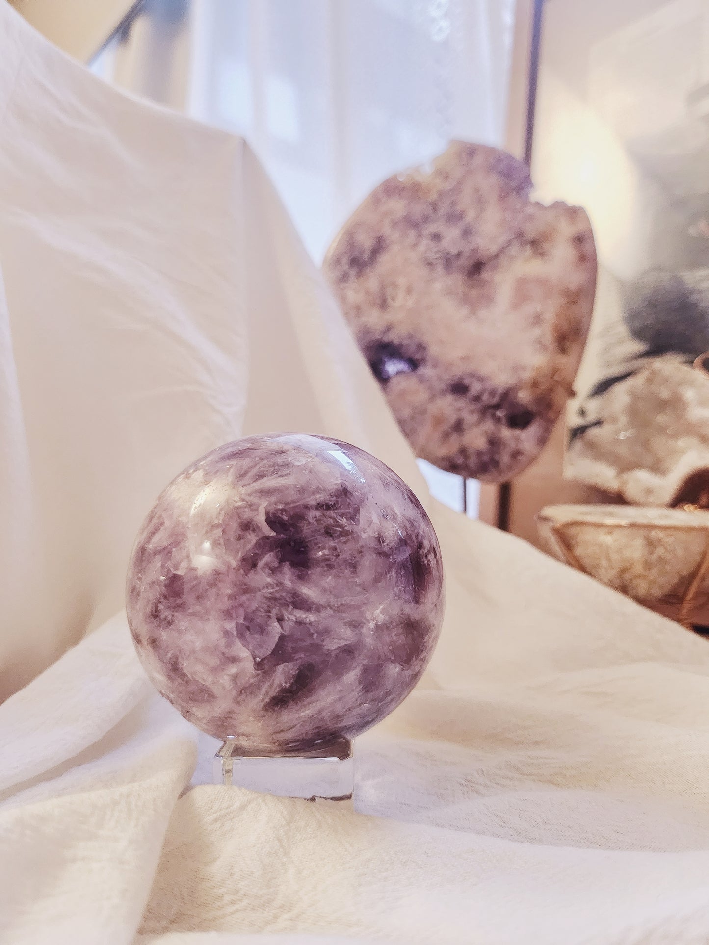 Pink Amethyst Sphere