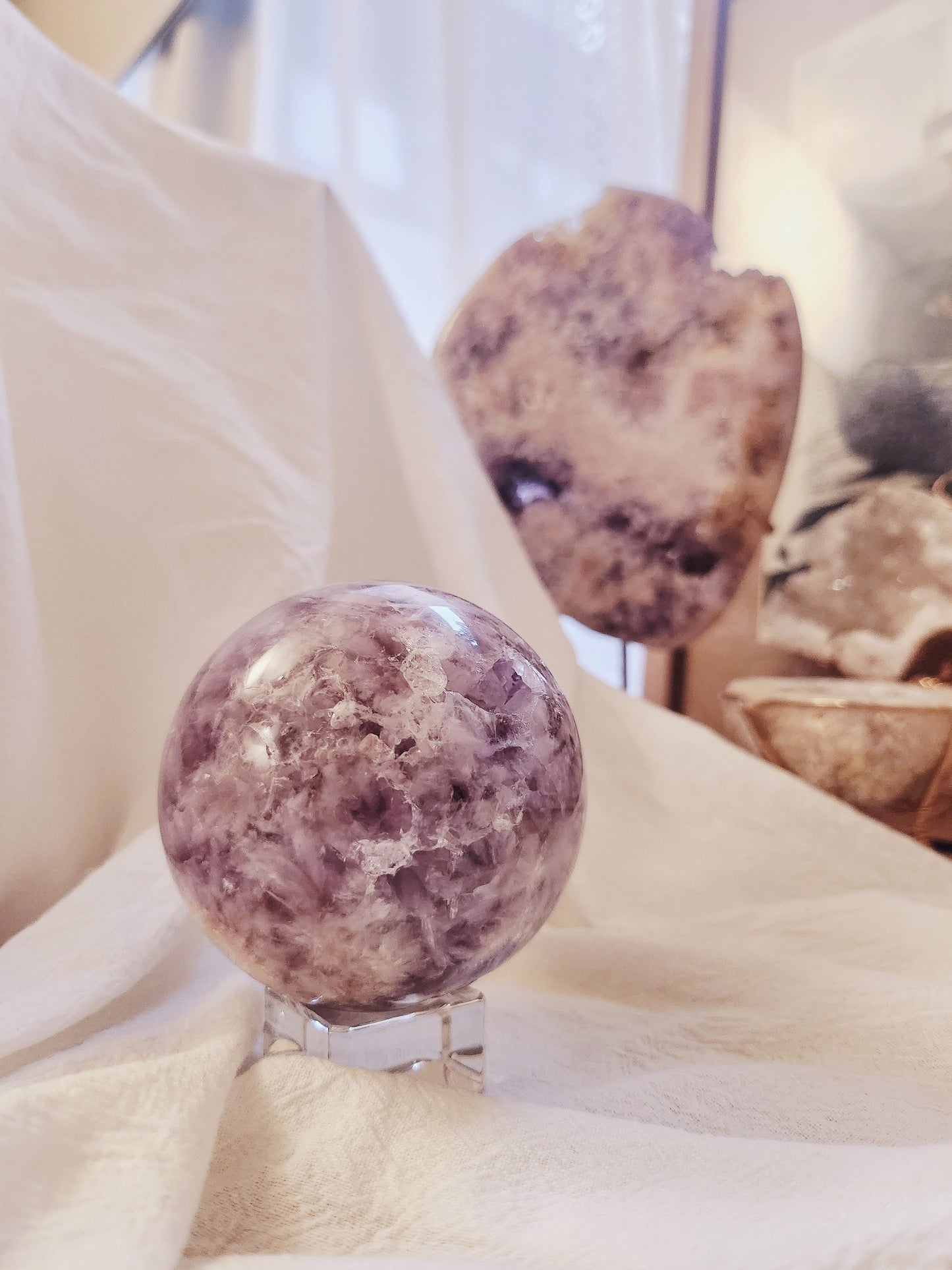 Pink Amethyst Sphere